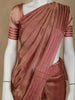 Pink Stripes Designed Organza Designer Saree - Diadem
