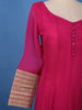 Pink panel Designed Anarkali Georgette Gown - Diadem