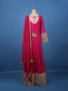 Pink panel Designed Anarkali Georgette Gown - Diadem