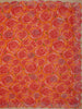 Pink and Yellow Floral Printed Design Chiffon Saree
