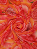 Pink and Yellow Floral Printed Design Chiffon Saree