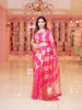 Pink And Gold Butta Designed Tissue Organza Saree - Diadem
