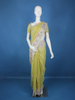 Pista Green Floral Designed Organza Designer Saree - Diadem