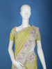 Pista Green Floral Designed Organza Designer Saree - Diadem