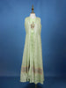 Pista Green Sequins Embroidery Net Gown - Diadem