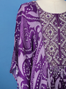 Purple Abstract Printed Kaftan-style Crepe Salwar Suit - Diadem