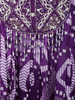 Purple Abstract Printed Kaftan-style Crepe Salwar Suit - Diadem