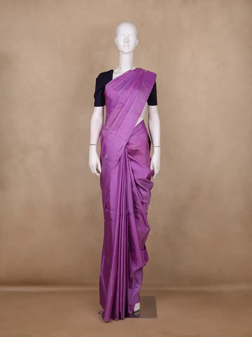 Purple Floral Butta Design Pure Kanchipuram Silk Saree - Diadem
