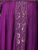 Purple Floral Embroidered Georgette Palazzo Suit - Diadem