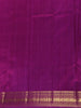 Purple Floral Butta Woven Pure Kanchipuram Silk Saree with Zari Border - Diadem