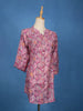 Purple Floral Printed Cotton Kurti Top