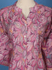 Purple Floral Printed Cotton Kurti Top