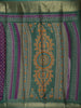 Purple Pochampally Ikat Design Cotton Saree with Zari Border