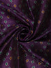 Purple Pochampally Ikat Design Cotton Saree with Zari Border