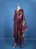 Purple Solid Design Cotton Salwar Suit
