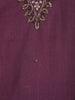 Purple Solid Design Cotton Salwar Suit