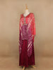 Purple Abstract Design Semi Silk Kaftan Palazzo Suit - Diadem