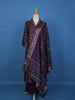 Purple Abstract Designed Cotton Salwar Suit - Diadem