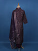 Purple Abstract Designed Cotton Salwar Suit - Diadem