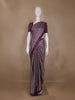 Purple Bandhani-Style Geometric Print Mul Mul Cotton Saree - Diadem
