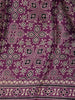 Purple Bandhani-Style Geometric Print Mul Mul Cotton Saree - Diadem