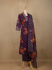 Purple Floral Design Printed Cotton Salwar Suit (Copy) (Copy) - Diadem