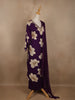 Purple Floral Designed Cotton Salwar Suit - Diadem