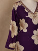 Purple Floral Designed Cotton Salwar Suit - Diadem