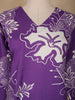 Purple Floral Designed Cotton Salwar Suit - Diadem