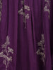 Purple Floral Embroidered Cotton Salwar Suit - Diadem
