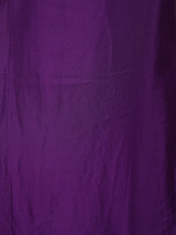 Purple Floral Designed Semi Silk Palazzo Salwar Suit - Diadem