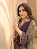 Purple Floral Embroidered Crepe Palazzo Salwar Suit Online - Diadem