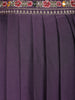 Purple Floral Embroidered Georgette Bridesmaids Lehenga - Diadem
