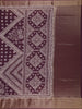Purple Floral Printed Cotton Saree - Diadem