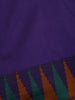 Purple Soft Silk Saree with Temple Ikat Border - Diadem