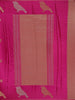 Queen Pink Floral Design Semi Banarasi Saree