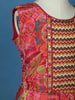Queen Pink Floral Printed Satin Kids Patiala Salwar Suit With Dupatta - Diadem