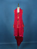 Queen Pink Floral Printed Satin Kids Patiala Salwar Suit With Dupatta - Diadem