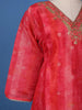 Queen Pink Sequins Floral Design Sequins Cotton Salwar Suit - Diadem