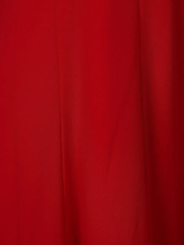 Radiant Red Panel Designed Anarkali Georgette Gown - Diadem