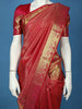 Rani Pink Diamond Butta Woven Pure Kanchipuram Silk Saree With Golden Zari Border - Diadem
