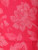Rani Pink Floral Printed Cotton Salwar Suit with Mirror Work Yoke and Dupatta