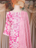 Rani Pink Floral Printed Design Cotton Salwar Suit