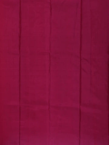 Rani Pink Geometric Design Gold Zari Woven Soft Silk Saree - Diadem