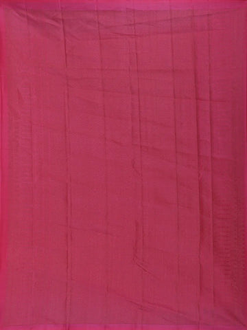 Rani Pink Leaf Design Zari Woven Soft Silk Saree - Diadem