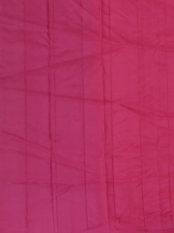 Rani Pink Leaf Design Zari Woven Soft Silk Saree - Diadem