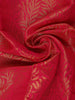Rani Pink Leaf Motif Banarasi Silk Saree - Diadem