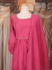 Rani Pink Sequin Embroidered Design Cotton Anarkali Salwar Suit