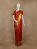 Red Butta Woven Pure Kanchipuram Silk Saree