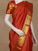 Red Butta Woven Pure Kanchipuram Silk Saree